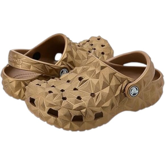 Crocs Unisex Classic Geometric Clog Bronze Men 5 Women 7 NEW - Picture 2 of 5